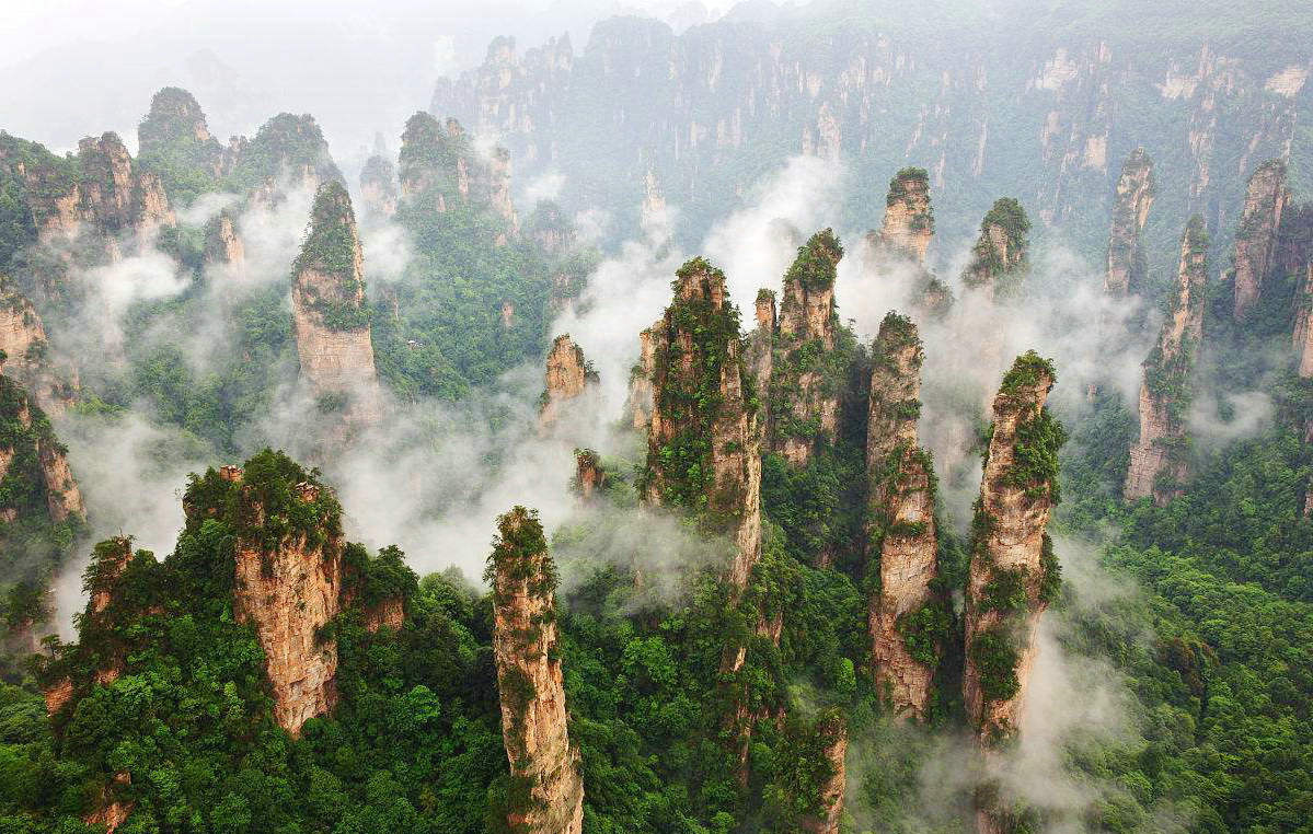 阿凡达取景地张家界,矮寨大桥,通天大道,神堂湾,凤凰古城,芙蓉镇